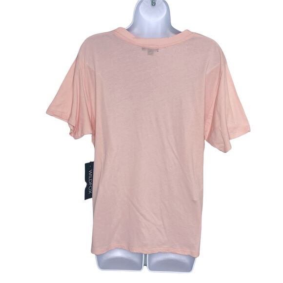 Wildfox Stay Wild Leopard Print Graphic Tee Large NEW - Picture 2 of 8